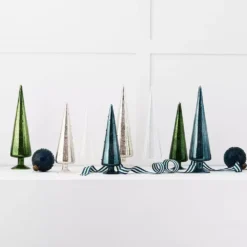 Twinkle Ren Large Glass Christmas Tree (31cm) – Elegant Holiday Tabletop Decoration -Provincialhomeliving 1117260687 c 1