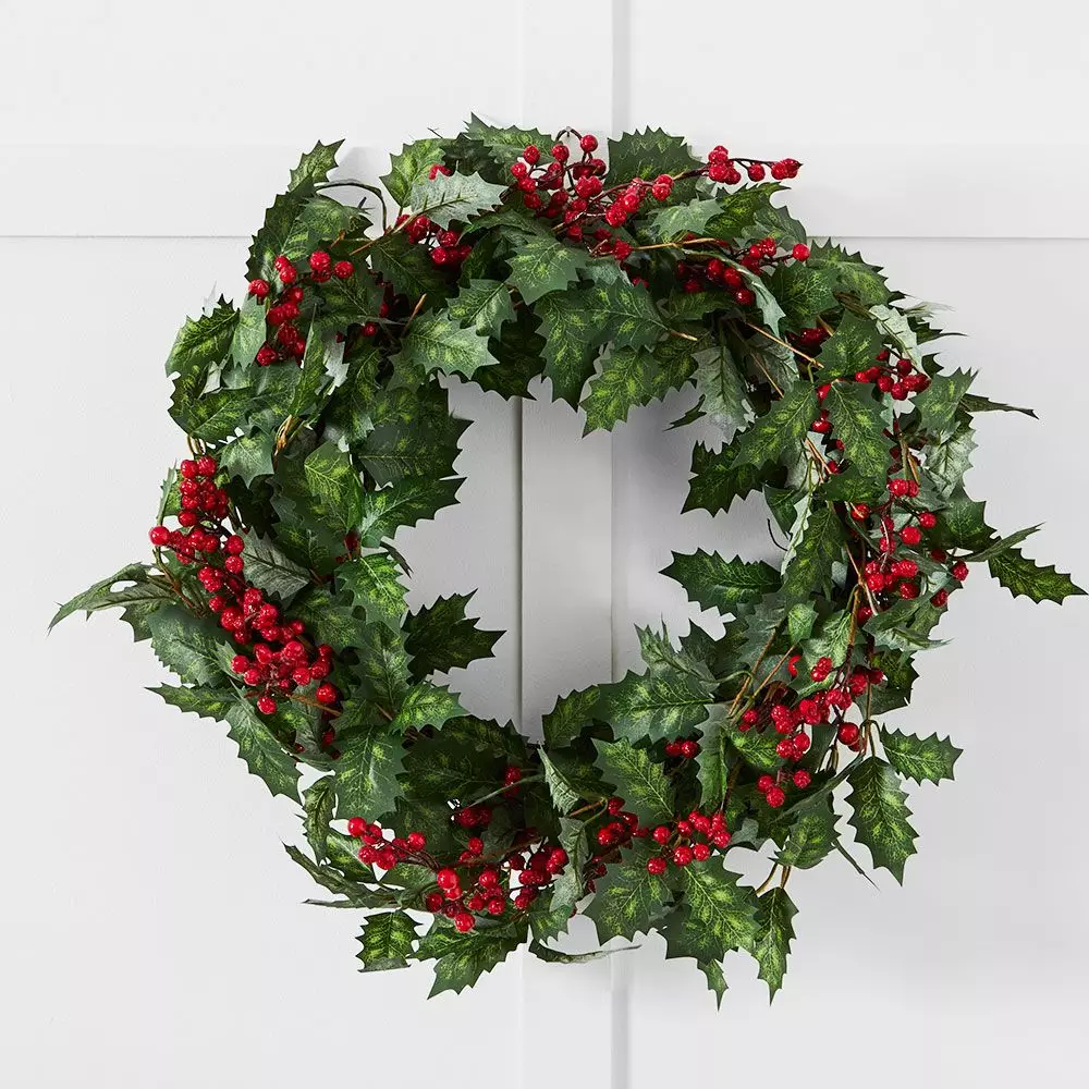 Jolly Holly Wreath 60cm 3 Jolly Holly Wreath 60cm