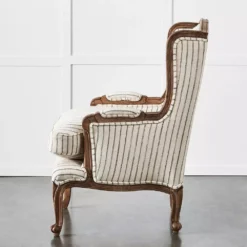 Khadi Hickory Stripe Armchair -Provincialhomeliving 1117261024 c