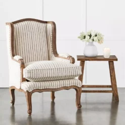 Khadi Hickory Stripe Armchair -Provincialhomeliving 1117261024 i