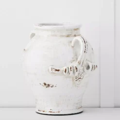 Kylix Large White Terracotta Urn – Classical Decorative Grecian Style Planter 8 Kylix Large White Terracotta Urn – Classical Decorative Grecian Style Planter -Provincialhomeliving 1117261050 n