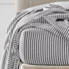 Parish Fitted Sheet - Black & White -Provincialhomeliving 1117261282 aa
