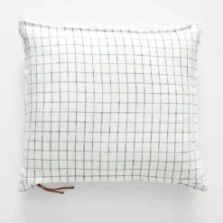 Graph Check Cushion 50x60 Blue