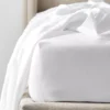 Alma Fitted Sheet - White -Provincialhomeliving 1117261388 a 1