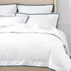 Bermuda Quilt Cover - White & Ink -Provincialhomeliving 1117261406 a
