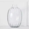 Assunta Clear Handblown Glass Vase – Large Narrow Neck Decorative Statement Piece 1 Assunta Clear Handblown Glass Vase – Large Narrow Neck Decorative Statement Piece -Provincialhomeliving 1117261449 a