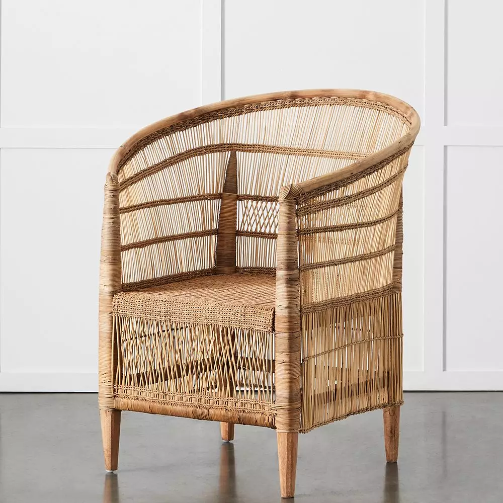 Malawi Prince Chair – Handcrafted African Blue Gum & Woven Cane Outdoor Armchair 3 Malawi Prince Chair – Handcrafted African Blue Gum & Woven Cane Outdoor Armchair