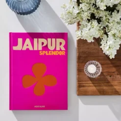 Jaipur Splendor By Assouline – Luxury Travel Series Orange Linen Coffee Table Book -Provincialhomeliving 1117261460 c