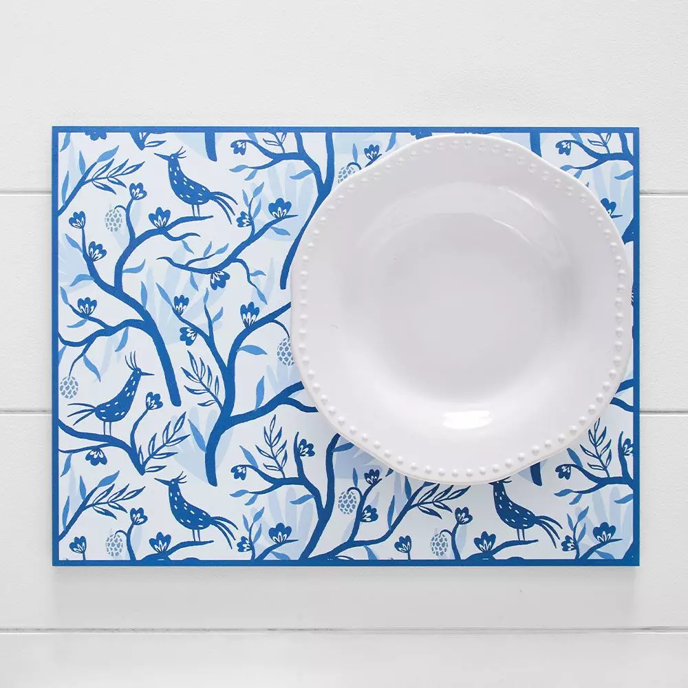 Harper Chinoiserie Bird Placemat 50 Pk 4 Harper Chinoiserie Bird Placemat 50 Pk - Image 2