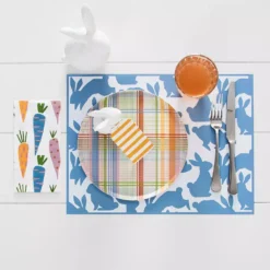 Harper Bunny Blue Placemat 50 Pk -Provincialhomeliving 1117261483 c