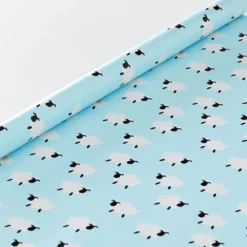 Little Lamb Wrapping Paper - 5m Blue -Provincialhomeliving 1117261498 b