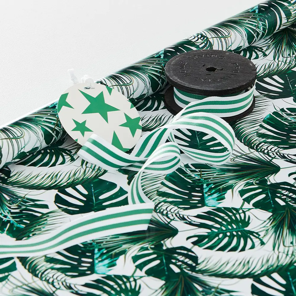 Monsteria Wrapping Paper - 5m GREEN 5 Monsteria Wrapping Paper - 5m GREEN - Image 3