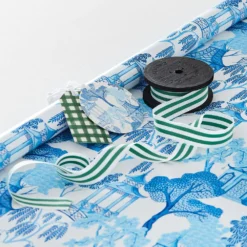 Spring Pagoda Wrapping Paper - 5m Blue 7 Spring Pagoda Wrapping Paper - 5m Blue -Provincialhomeliving 1117261500 c