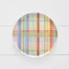 Spring Plaid Paper Plate 10pk Multi 2 Spring Plaid Paper Plate 10pk Multi -Provincialhomeliving 1117261503 a