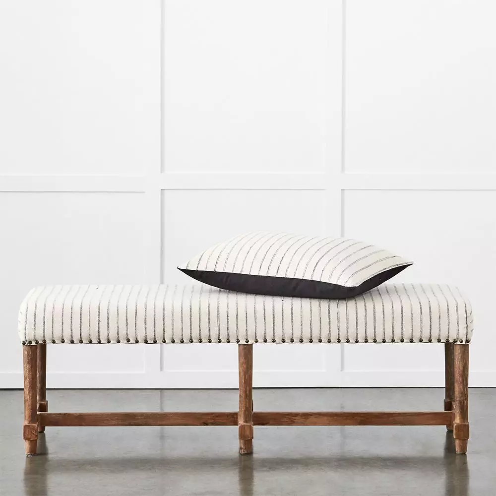 Khadi Hickory Stripe Bench 5 Khadi Hickory Stripe Bench - Image 3