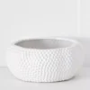 Durian Textured Spiked Bowl in Gloss White – Large Terracotta Decorative Statement Piece -Provincialhomeliving 1117261582 a