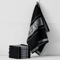 Phoenix Tea Towel Black