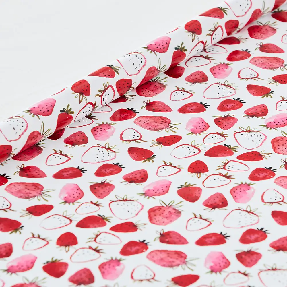 Strawberry Bliss Wrapping Paper - 5m Multi 4 Strawberry Bliss Wrapping Paper - 5m Multi - Image 2