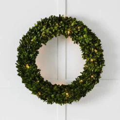 Boxwood Fairy Light Wreath 60cm