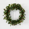 Festive Holly Wreath 60cm
