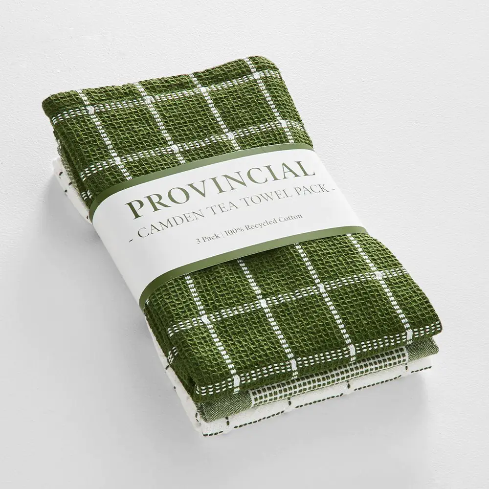 Camden Tea Towel 3 Pk Forest 3 Camden Tea Towel 3 Pk Forest