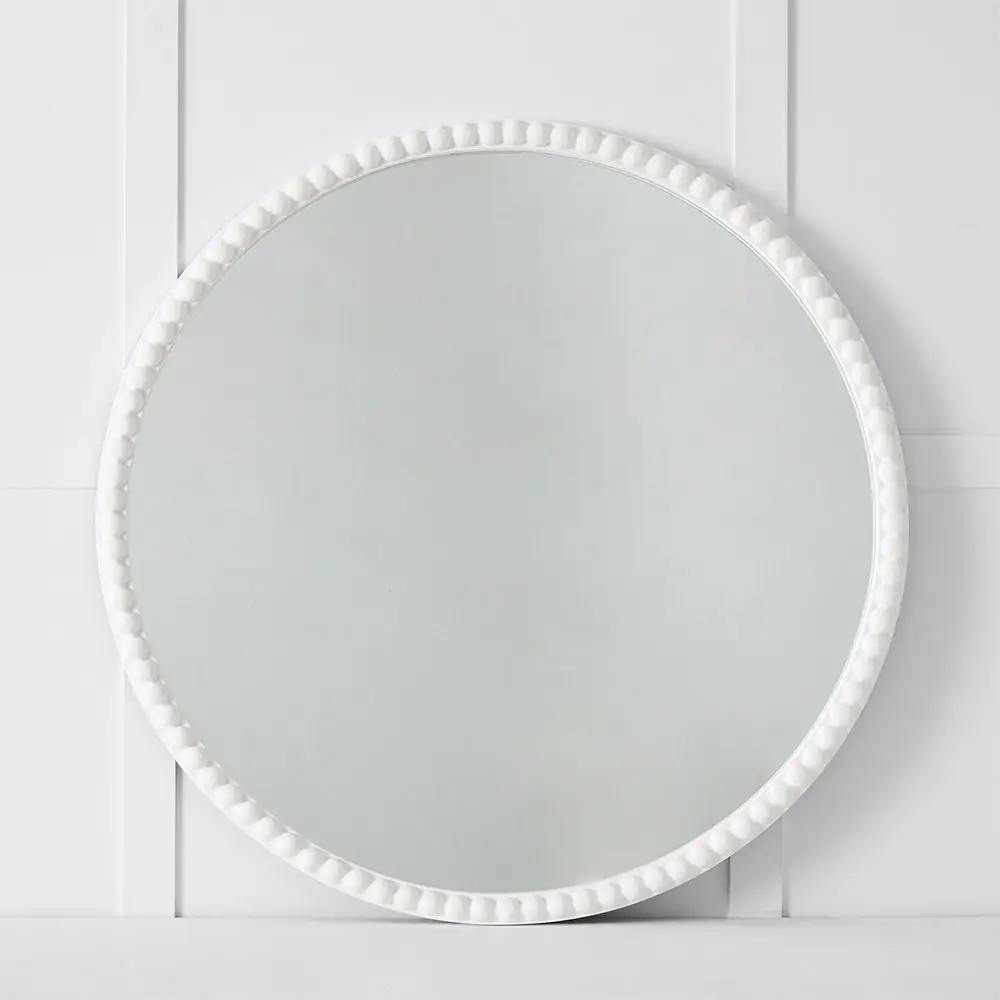 Amelia Beaded Mirror White 4 Amelia Beaded Mirror White - Image 2