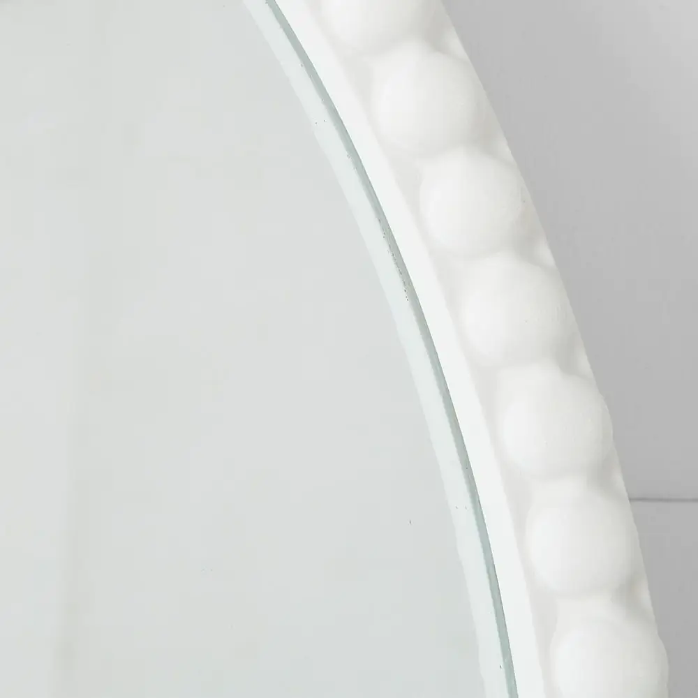 Amelia Beaded Mirror White 5 Amelia Beaded Mirror White - Image 3
