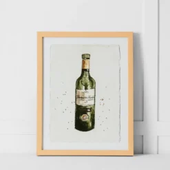 Olivettes Bottle Print 36x46 Natural