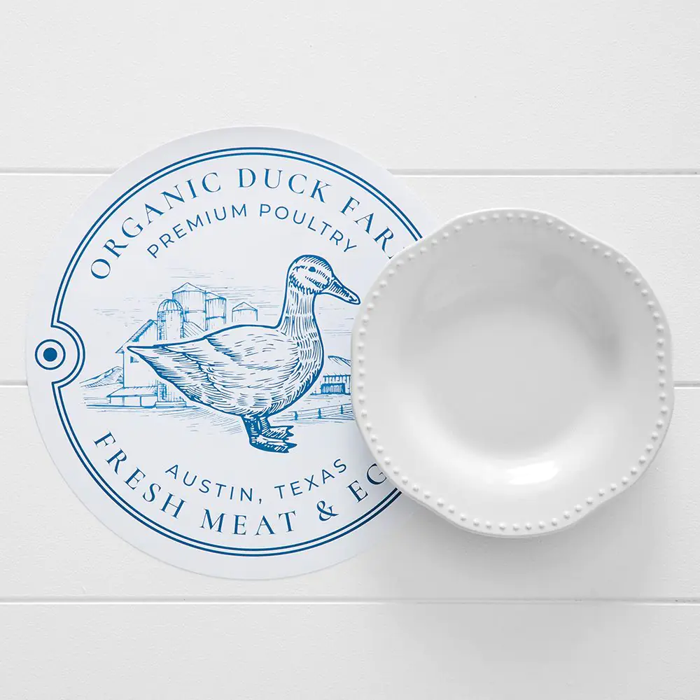 Harper Duck Paper Placemat 50 Pk Blue 4 Harper Duck Paper Placemat 50 Pk Blue - Image 2
