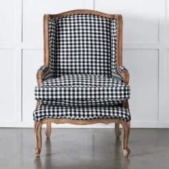 Khadi Buffalo Armchair Black & White -Provincialhomeliving 1117261975 b