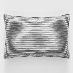 Parish Standard Sham Black & White