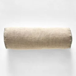 Montauk Bolster Cushion 20x60 Natural & Forest