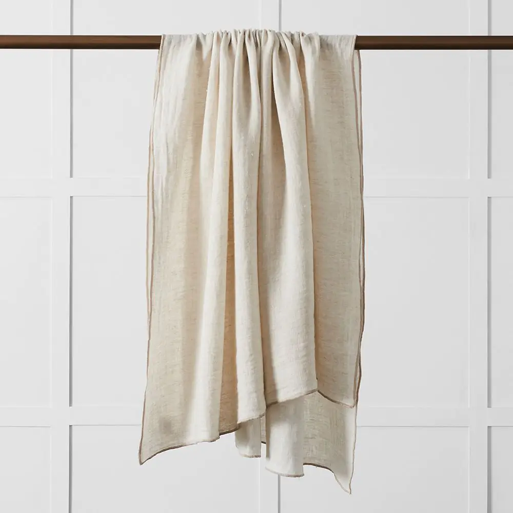 Millicent Linen Throw Natural 3 Millicent Linen Throw Natural