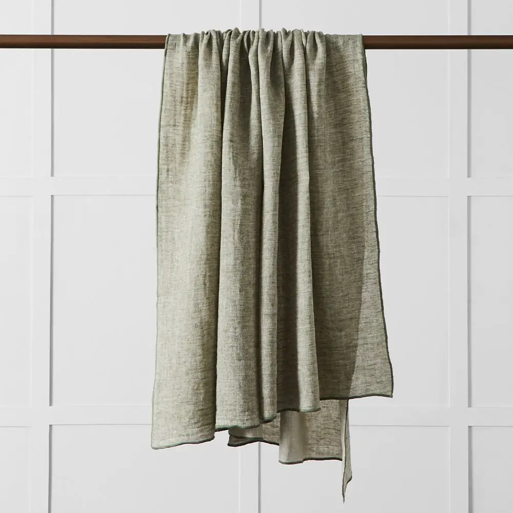 Millicent Linen Throw Forest 3 Millicent Linen Throw Forest