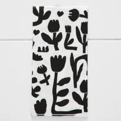 Nordic Band Dinner Serviette 30 Pk Black & White