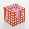 Gingham Wrapping Paper - 3m Orange -Provincialhomeliving 1117262091 a
