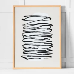 Grapho Line Print 63x83 Multi