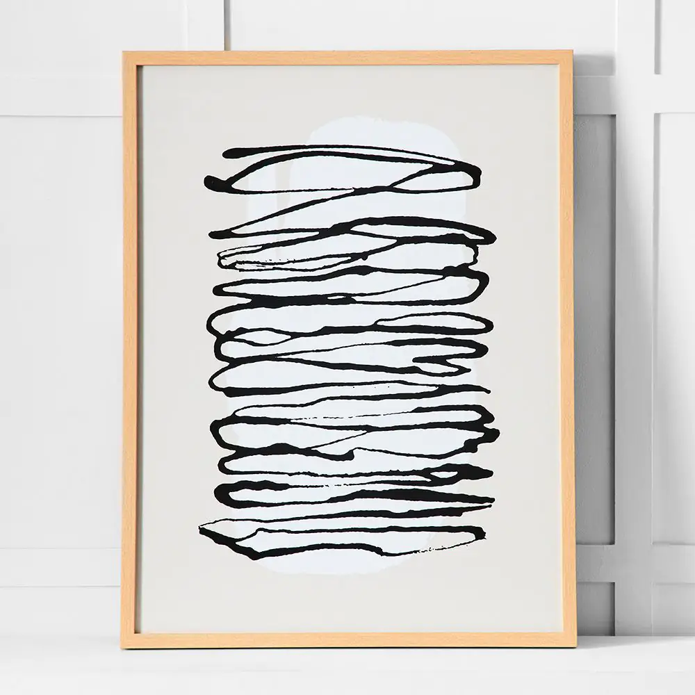 Grapho Line Print 63x83 Multi 3 Grapho Line Print 63x83 Multi