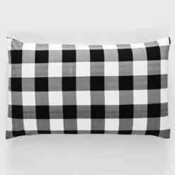 Buffalo Pillowcase Std Pair Black & White