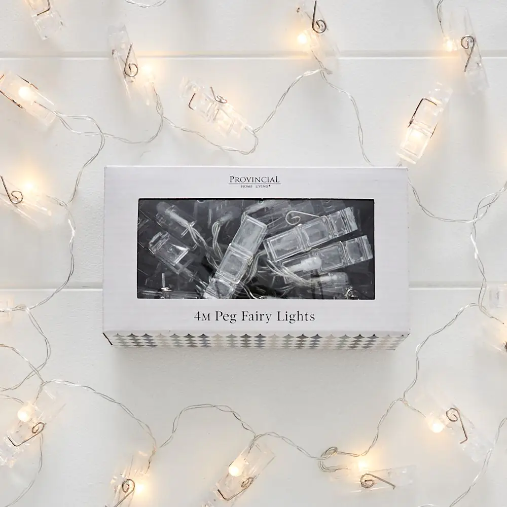 Peg Fairy Light 4m White 5 Peg Fairy Light 4m White - Image 3