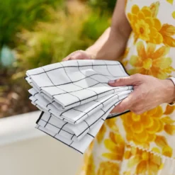 Loft Napkin Black & White 6 Loft Napkin Black & White -Provincialhomeliving 1117262337 bb