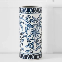 Membrey Umbrella Stand Blue & White