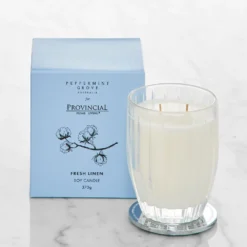 Fresh Linen Candle Blue