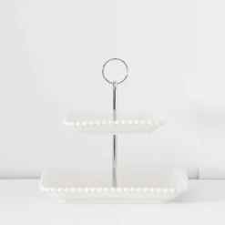 Bourgogne 2 Tiered Stand White 8 Bourgogne 2 Tiered Stand White -Provincialhomeliving 1117262412 b