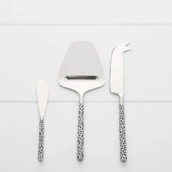 Cheetah Cheese Set Black & White