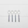Sailor Dessert Spoon Set Navy & White 2 Sailor Dessert Spoon Set Navy & White -Provincialhomeliving 1117262419 aa