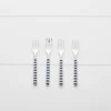 Sailor Dessert Fork Set Navy & White -Provincialhomeliving 1117262420 aa