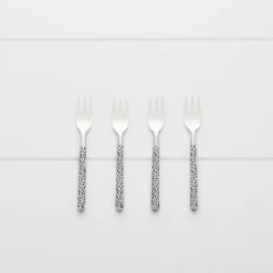 Cheetah Dessert Fork Set Black & White