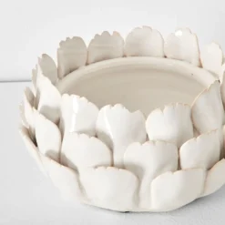 Padma Decorative Bowl White -Provincialhomeliving 1117262448 b