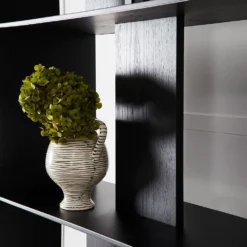 Cassidy Black 5-Tier Open Shelf – Modern Minimalist Study Storage Display Cabinet -Provincialhomeliving 1117262450 d